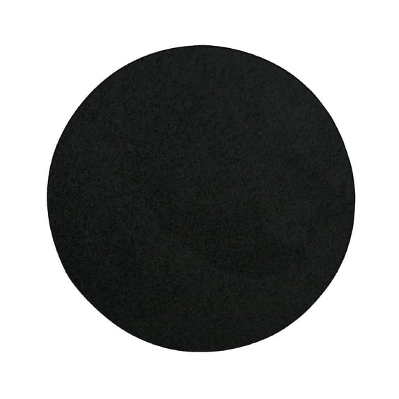 Furnish My Place DC Custom Rug - 9 ft. Round, Black, Indoor Rug for Bedrooms, Hallways, Living Rooms