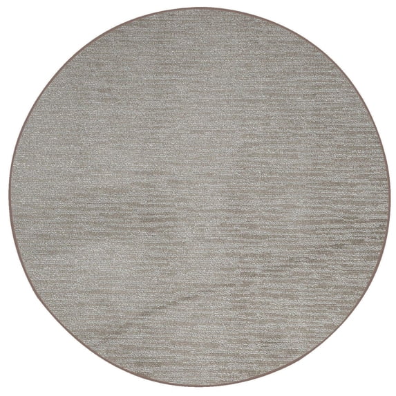 Furnish My Place Easy Fit Rug - 5 ft., Round, Brown, Custom Floor Rug for Living Rooms, Bedrooms, Hallways