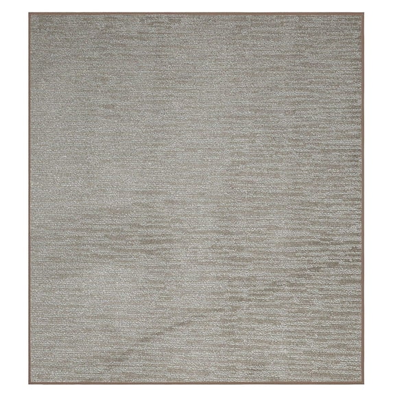 Furnish My Place Easy Fit Rug - 5 ft. x 5 ft., Square, Brown, Custom Floor Rug for Living Rooms, Bedrooms, Hallways
