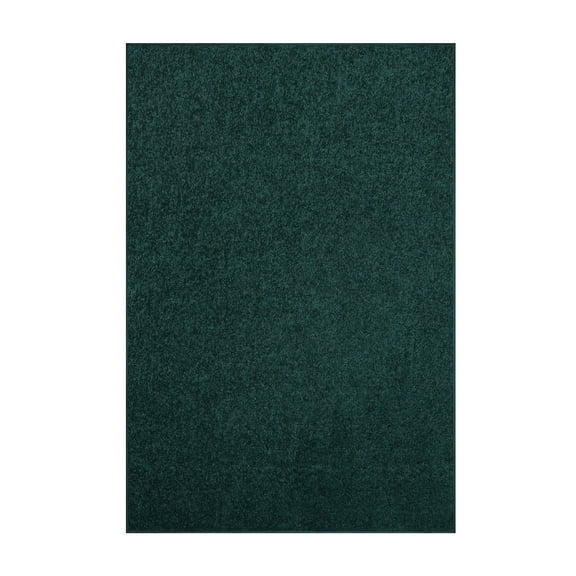 Furnish My Place Forest Green 2' x 3' Solid Color Rug Made In Usa