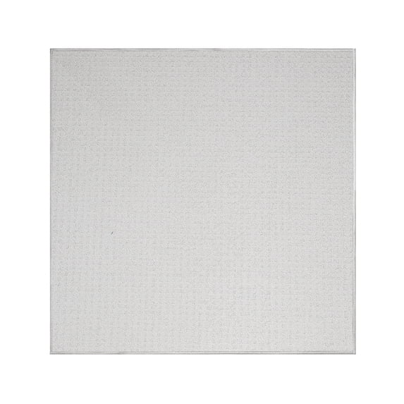 Furnish My Place Framed Rug - 3 ft. x 3 ft., Square, Ivory, Designer Accent Rug for Hallways, Living Rooms, Bedrooms