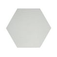 thumbnail image 1 of Furnish My Place Framed Rug - 6 ft., Hexagon, Ivory, Designer Accent Rug for Hallways, Living Rooms, Bedrooms, 1 of 12