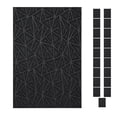 thumbnail image 1 of Furnish My Place Geometrical Pattern Indoor/Outdoor Refine Black Rug, Abstract Area Rug, Doorway Mat, Contemporary Rug for Living Room, Entryway, Made in USA, 2' x 3' Rectangle - Set of 20, 1 of 5