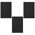thumbnail image 1 of Furnish My Place Geometrical Pattern Indoor/Outdoor Refine Black Rug, Abstract Area Rug, Doorway Mat, Contemporary Rug for Living Room, Entryway, Made in USA, 2' x 4' Rectangle - Set of 3, 1 of 5