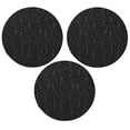 thumbnail image 1 of Furnish My Place Geometrical Pattern Indoor/Outdoor Refine Black Rug, Abstract Floor Area Rug, Doorway Mat, Contemporary Rug for Living Room, Entryway, Made in USA, 2' Round - Set of 3, 1 of 5