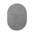 thumbnail image 1 of Furnish My Place Grey 3' x 14' Oval Solid Color Rug Made In Usa, 1 of 12