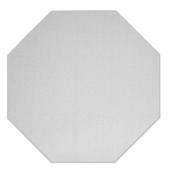 Furnish My Place Iconic Rug - 2 ft. Octagon, Ivory Cream, Custom Floor Rug for Patio, Garden, Hallway, Living Room