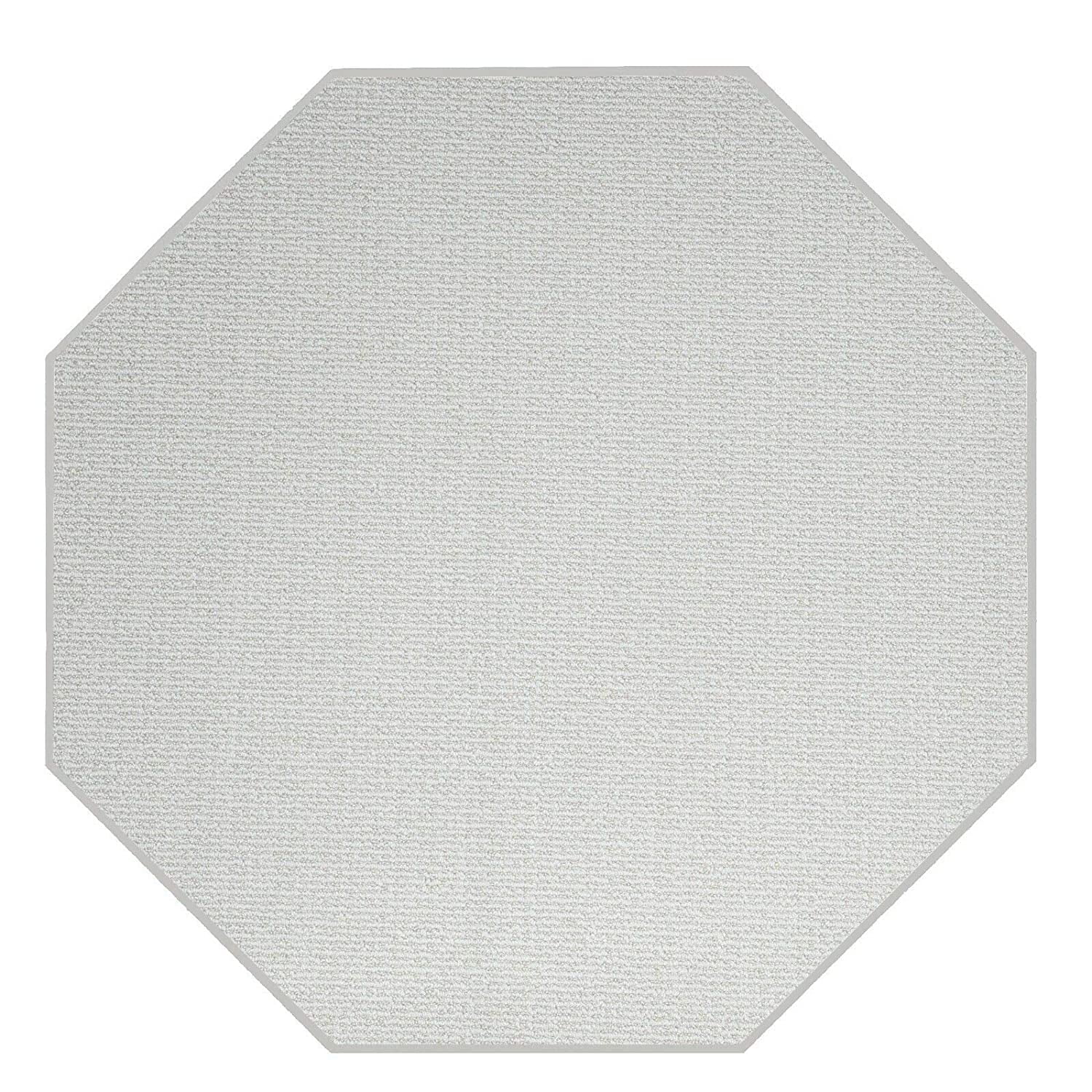 Furnish My Place Iconic Rug - 3 ft. Octagon, Ivory Cream, Custom Floor ...