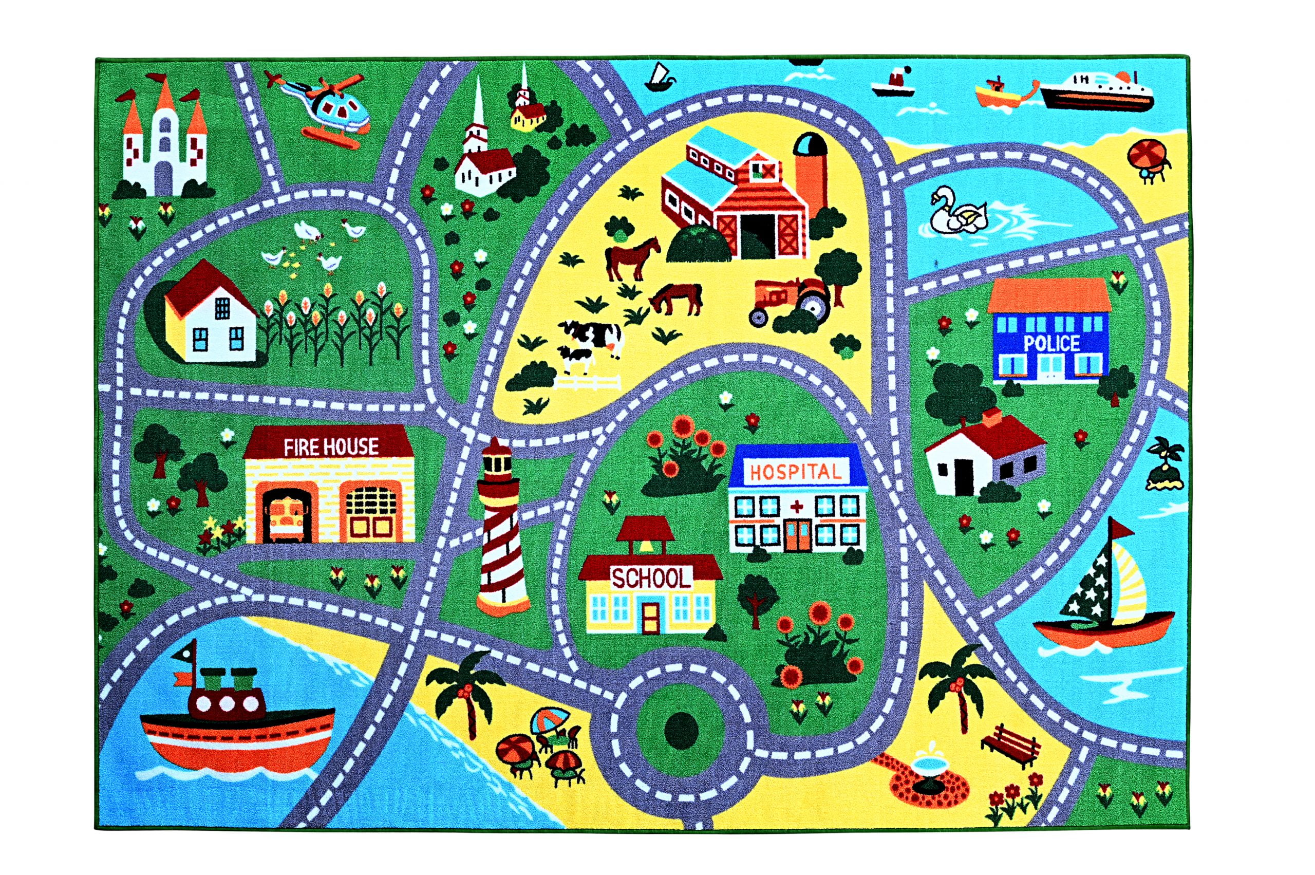 Furnish My Place Indoor Area Rug for kids - 6 ft. 6 in. x 9 ft. 2 in ...