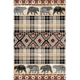 thumbnail image 1 of Furnish My Place Indoor Bohemian Bear Rug with Jute Backing - 5 ft. x 8 ft., Multicolor, Lodge Decor Bear, Area Rug for Living Room, Bedroom, Hallway, 1 of 8