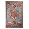 thumbnail image 1 of Furnish My Place Indoor Distressed Bohemian Rug with Jute Backing - 5 ft. x 8 ft., Light Blue, Persian, Area Rug for Living Room, Bedroom, Hallway, 1 of 7