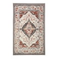 thumbnail image 1 of Furnish My Place Indoor Distressed Rug with Jute Backing - 2 ft. x 4 ft., Light Grey, Oriental, Area Rug for Living Room, Bedroom, Hallway, 1 of 6