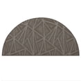 thumbnail image 1 of Furnish My Place Indoor Floor Rug - 18" x 36" Half Round, Neutral, Geometrical Print, Customized Area Rug for Bedrooms, Hallways, Living Rooms, 1 of 6