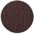 thumbnail image 1 of Furnish My Place Indoor Floor Rug - 2 ft. Round, Burgundy, Geometrical Print, Customized Area Rug for Bedrooms, Hallways, Living Rooms, 1 of 5
