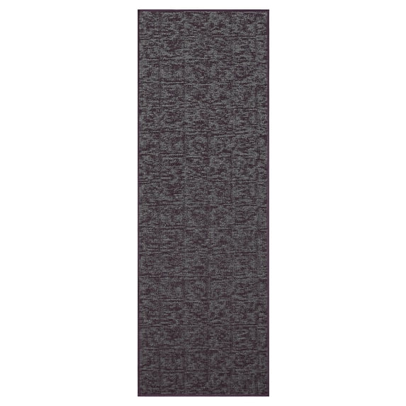 Furnish My Place Indoor Floor Rug - 2 ft. x 10 ft., Purple, Distressed, Area Rug for Bedrooms, Hallways, Living Rooms
