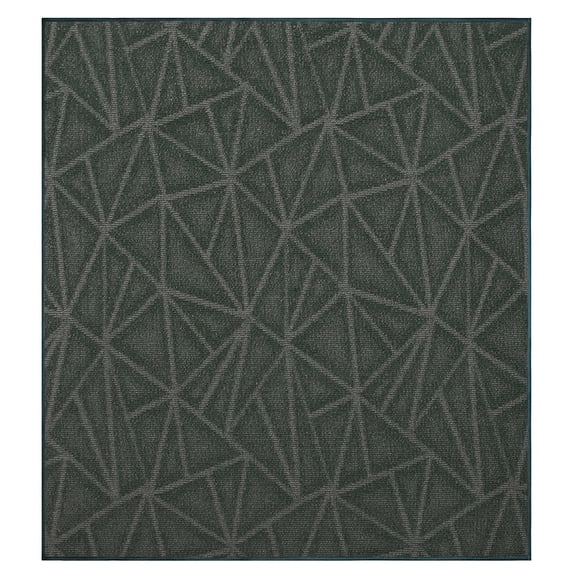 Furnish My Place Indoor Floor Rug - 2 ft. x 2 ft., Square, Green, Geometrical Print, Customized Area Rug for Bedrooms, Hallways, Living Rooms