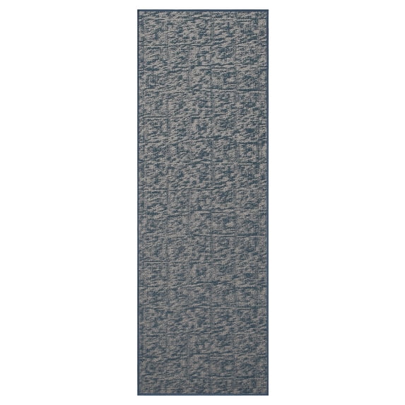 Furnish My Place Indoor Floor Rug - 2 ft. x 22 ft., Blue, Distressed, Area Rug for Bedrooms, Hallways, Living Rooms