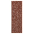 thumbnail image 1 of Furnish My Place Indoor Floor Rug - 2 ft. x 38 ft., Rust, Geometrical Print, Customized Area Rug for Bedrooms, Hallways, Living Rooms, 1 of 5