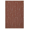 thumbnail image 1 of Furnish My Place Indoor Floor Rug - 2 ft. x 4 ft., Rust, Geometrical Print, Customized Area Rug for Bedrooms, Hallways, Living Rooms, 1 of 5