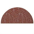 thumbnail image 1 of Furnish My Place Indoor Floor Rug - 20" x 40" Half Round, Rust, Geometrical Print, Customized Area Rug for Bedrooms, Hallways, Living Rooms, 1 of 5