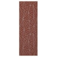 thumbnail image 1 of Furnish My Place Indoor Floor Rug - 3 ft. x 16 ft., Rust, Geometrical Print, Customized Area Rug for Bedrooms, Hallways, Living Rooms, 1 of 5