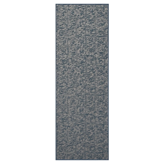 Furnish My Place Indoor Floor Rug - 3 ft. x 20 ft., Blue, Distressed, Area Rug for Bedrooms, Hallways, Living Rooms