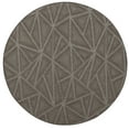 thumbnail image 1 of Furnish My Place Indoor Floor Rug - 4 ft. Round, Neutral, Geometrical Print, Customized Area Rug for Bedrooms, Hallways, Living Rooms, 1 of 6