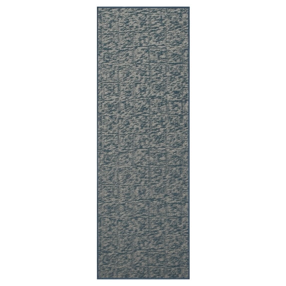 Furnish My Place Indoor Floor Rug - 4 ft. x 18 ft., Blue, Distressed, Area Rug for Bedrooms, Hallways, Living Rooms