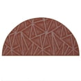 thumbnail image 1 of Furnish My Place Indoor Floor Rug - 48" x 96" Half Round, Rust, Geometrical Print, Customized Area Rug for Bedrooms, Hallways, Living Rooms, 1 of 5