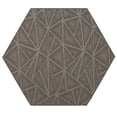 thumbnail image 1 of Furnish My Place Indoor Floor Rug - 5 ft. Hexagon, Neutral, Geometrical Print, Customized Area Rug for Bedrooms, Hallways, Living Rooms, 1 of 6