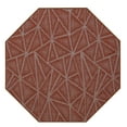 thumbnail image 1 of Furnish My Place Indoor Floor Rug - 5 ft. Octagon, Rust, Geometrical Print, Customized Area Rug for Bedrooms, Hallways, Living Rooms, 1 of 5