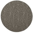 thumbnail image 1 of Furnish My Place Indoor Floor Rug - 5 ft. Round, Neutral, Geometrical Print, Customized Area Rug for Bedrooms, Hallways, Living Rooms, 1 of 6