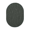 thumbnail image 1 of Furnish My Place Indoor Floor Rug - 5 ft. x 8 ft. Oval, Green, Geometrical Print, Customized Area Rug for Bedrooms, Hallways, Living Rooms, 1 of 5