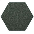 thumbnail image 1 of Furnish My Place Indoor Floor Rug - 6 ft. Hexagon, Green, Geometrical Print, Customized Area Rug for Bedrooms, Hallways, Living Rooms, 1 of 5