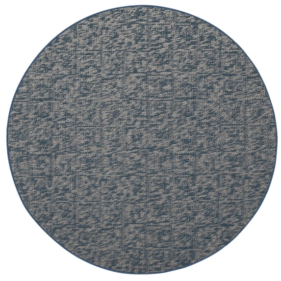 Furnish My Place Indoor Floor Rug - 6 ft. Round, Blue, Distressed, Area Rug for Bedrooms, Hallways, Living Rooms