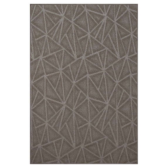 Furnish My Place Indoor Floor Rug - 7 ft. x 20 ft., Neutral, Geometrical Print, Customized Area Rug for Bedrooms, Hallways, Living Rooms