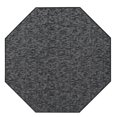 thumbnail image 1 of Furnish My Place Indoor Floor Rug - 8 ft. Octagon, Dark Gray, Distressed, Area Rug for Bedrooms, Hallways, Living Rooms, 1 of 5