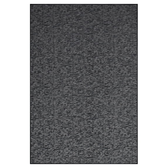 Furnish My Place Indoor Floor Rug - 8 ft. x 10 ft., Dark Gray, Distressed, Area Rug for Bedrooms, Hallways, Living Rooms