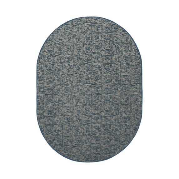 Furnish My Place Indoor/Outdoor Rug Blue 3' x 42' Oval Made in Usa, Area Rugs Great for Kids, Pets, Event, Wedding