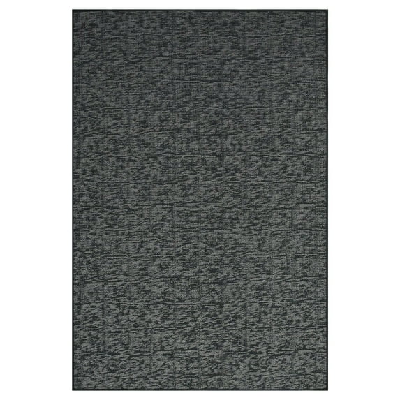 Furnish My Place Indoor/Outdoor Rug Dark Gray 2' x 3' Made in Usa, Area Rugs Great for Kids, Pets, Event, Wedding