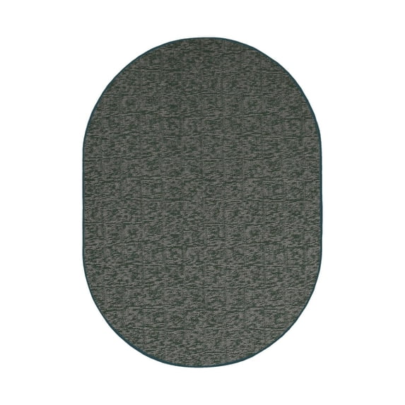 Furnish My Place Indoor/Outdoor Rug Green 2' x 46' Oval Made in Usa, Area Rugs Great for Kids, Pets, Event, Wedding