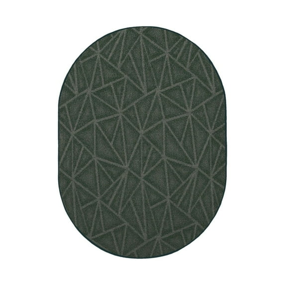 Furnish My Place Indoor/Outdoor Rug Green 2' x 48', Oval, Made in Usa, Area Rugs Great for Kids, Pets, Event, Wedding