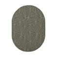 thumbnail image 1 of Furnish My Place Indoor/Outdoor Rug Neutral 4' x 5', Oval, Made in Usa, Area Rugs Great for Kids, Pets, Event, Wedding, 1 of 6