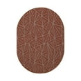 thumbnail image 1 of Furnish My Place Indoor/Outdoor Rug Rust 2' x 12', Oval, Made in Usa, Area Rugs Great for Kids, Pets, Event, Wedding, 1 of 5