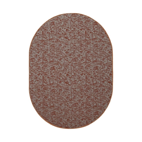 Furnish My Place Indoor/Outdoor Rug Rust 3' x 50' Oval Made in Usa, Area Rugs Great for Kids, Pets, Event, Wedding
