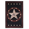 thumbnail image 1 of Furnish My Place Indoor Texas Western Star Rug with Jute Backing - 5 ft. x7 ft. 5 in., Black, Cowboy, Area Rug for Living Room, Bedroom, Hallway, 1 of 9