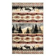 thumbnail image 1 of Furnish My Place Indoor Tribal Wildlife Rug with Jute Backing - 2 ft. x 4 ft., Multicolor, Floor, Area Rug for Living Room, Bedroom, Hallway, 1 of 9