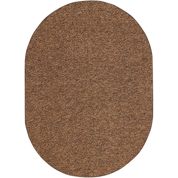 Furnish My Place Loop Floor Rug - 5 ft, x 7 ft., Oval, Chocolate, Customized Area Rug for Patio, Garden, Hallway, Living Room