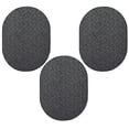 thumbnail image 1 of Furnish My Place Modern Indoor/Outdoor Commercial Dark Gray Rug, Modern Area Rug, Baby Nursery Mat, Pet-Friendly Carpet for Living Room, Playroom, Made in USA, 1.5' x 2.25' Oval - Set of 3, 1 of 5