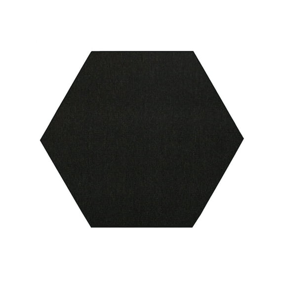 Furnishmyplace Modern Indoor/Outdoor Commercial Solid Black Color, Area Rugs 12' Hexagon